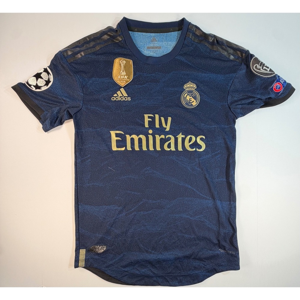 Adidas Real Madrid 2019-20 Away Jersey Navy Gold Climachill DW4446 Mens Small
